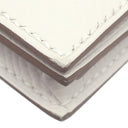 エルメス HERMES ベアンスフレ グリペール ヴォーエプソン 長財布 シルバー金具 白 二つ折り財布