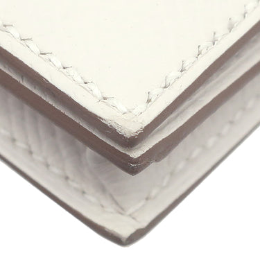 エルメス HERMES ベアンスフレ グリペール ヴォーエプソン 長財布 シルバー金具 白 二つ折り財布