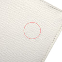 エルメス HERMES ベアンスフレ グリペール ヴォーエプソン 長財布 シルバー金具 白 二つ折り財布