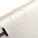 エルメス HERMES ベアンスフレ グリペール ヴォーエプソン 長財布 シルバー金具 白 二つ折り財布