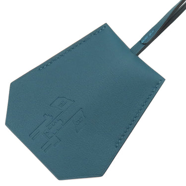 エルメス HERMES クロシェット 2024 イヤーズギフト ブルー系 スイフト キーリング シルバー金具 青