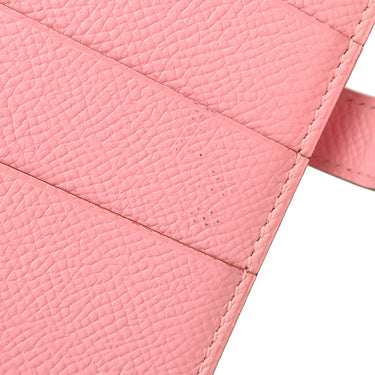 エルメス HERMES ベアンスフレ ローズコンフェッティ ヴォーエプソン 長財布 ゴールド金具 二つ折り財布