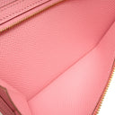 エルメス HERMES ベアンスフレ ローズコンフェッティ ヴォーエプソン 長財布 ゴールド金具 二つ折り財布