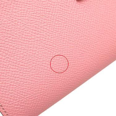 エルメス HERMES ベアンスフレ ローズコンフェッティ ヴォーエプソン 長財布 ゴールド金具 二つ折り財布