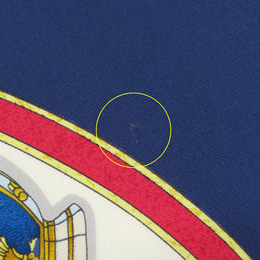 エルメス HERMES カレ90 CARRE ネイビー×ホワイト×マルチカラー シルク スカーフ 【Quimporte le flacon/香水瓶】