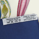 エルメス HERMES カレ90 CARRE ネイビー×ホワイト×マルチカラー シルク スカーフ 【Quimporte le flacon/香水瓶】