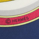 エルメス HERMES カレ90 CARRE ネイビー×ホワイト×マルチカラー シルク スカーフ 【Quimporte le flacon/香水瓶】