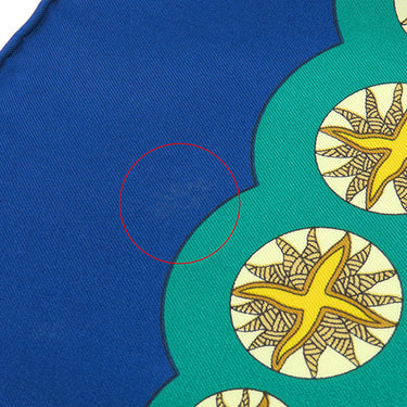 エルメス HERMES カレ90 CARRE ネイビー×グリーン シルク スカーフ 【LE ROY SOLEIL/太陽王】