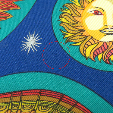 エルメス HERMES カレ90 CARRE ネイビー×グリーン シルク スカーフ 【LE ROY SOLEIL/太陽王】