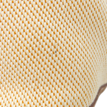 エルメス HERMES ガーデンパーティーPM エクリュ×ゴールド トワルアッシュ ネゴンダ トートバッグ シルバー金具 茶 トワルH