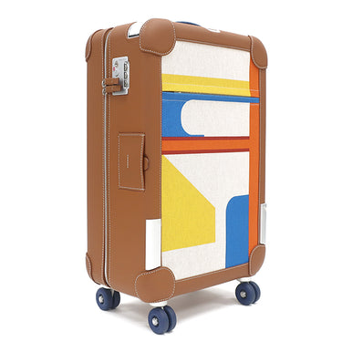 エルメス HERMES R.M.S キャビン カプシーヌ×エクリュ×ベージュ×フォーヴ×オレンジ トリヨンレガッタ トワルアッシュプリュム キャリーバッグ シルバー金具 茶 スーツケース