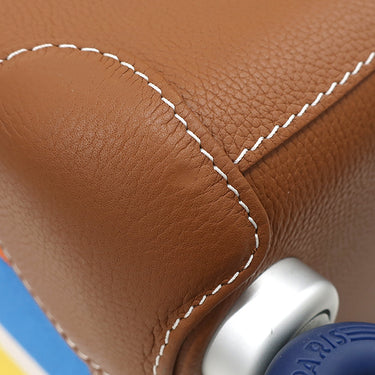 エルメス HERMES R.M.S キャビン カプシーヌ×エクリュ×ベージュ×フォーヴ×オレンジ トリヨンレガッタ トワルアッシュプリュム キャリーバッグ シルバー金具 茶 スーツケース