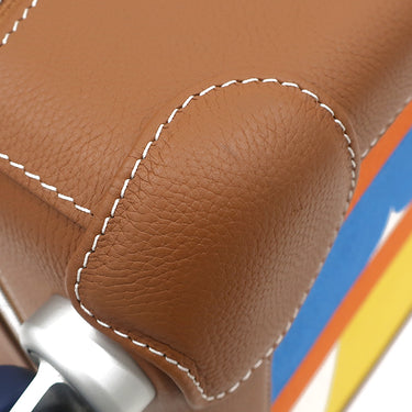 エルメス HERMES R.M.S キャビン カプシーヌ×エクリュ×ベージュ×フォーヴ×オレンジ トリヨンレガッタ トワルアッシュプリュム キャリーバッグ シルバー金具 茶 スーツケース