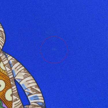 エルメス HERMES カレ90 CARRE ブルー×マルチカラー シルク スカーフ 青 【GRANDS FONDS/深海】