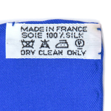 エルメス HERMES カレ90 CARRE ブルー×マルチカラー シルク スカーフ 青 【GRANDS FONDS/深海】