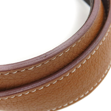 エルメス HERMES ピコタンロックMM エクラ ゴールド×エベンヌ トリヨンクレマンス スイフト ハンドバッグ シルバー金具 茶