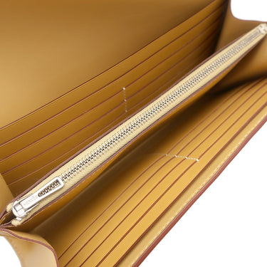 エルメス HERMES コンスタンス ロング パイユ×アガット リザード タデラクト 長財布 シルバー金具 二つ折り財布