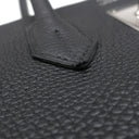 エルメス HERMES バーキン35 ブラック トゴ ハンドバッグ シルバー金具 黒