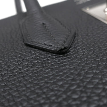 エルメス HERMES バーキン35 ブラック トゴ ハンドバッグ シルバー金具 黒