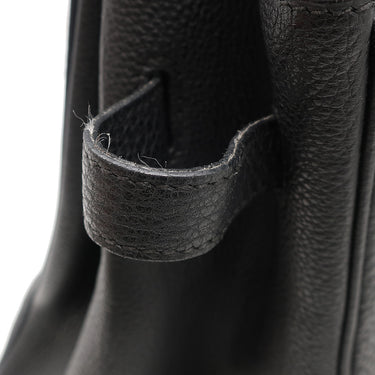 エルメス HERMES バーキン35 ブラック トゴ ハンドバッグ シルバー金具 黒