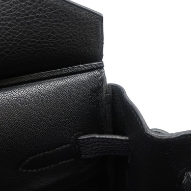 エルメス HERMES バーキン35 ブラック トゴ ハンドバッグ シルバー金具 黒