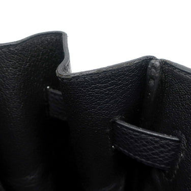 エルメス HERMES バーキン35 ブラック トゴ ハンドバッグ シルバー金具 黒