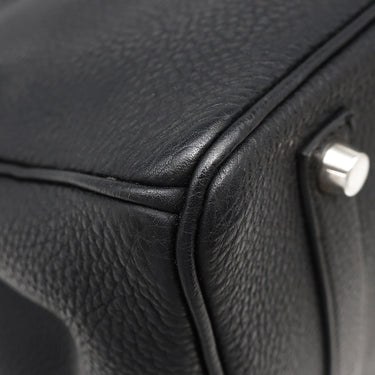 エルメス HERMES バーキン35 ブラック トゴ ハンドバッグ シルバー金具 黒