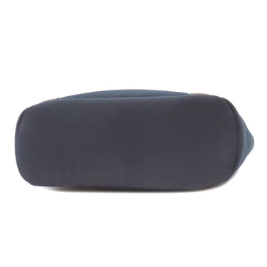 エルメス HERMES サックドパンサージュ グルーム ネイビー×オレンジ コットン ポリウレタン ポリアミド 2WAYバッグ シルバー金具 紺 ショルダー トート