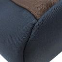 エルメス HERMES サックドパンサージュ グルーム ネイビー×オレンジ コットン ポリウレタン ポリアミド 2WAYバッグ シルバー金具 紺 ショルダー トート