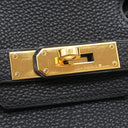 エルメス HERMES バーキン30 ブラック トゴ ハンドバッグ ゴールド金具 黒