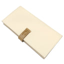 エルメス HERMES ベアンスフレ タッチ ナタ×ベージュサブレ ヴォーエプソン アリゲーター 長財布 シルバー金具 新品 未使用 アイボリー クロコ 二つ折り財布