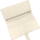 エルメス HERMES ベアンスフレ タッチ ナタ×ベージュサブレ ヴォーエプソン アリゲーター 長財布 シルバー金具 新品 未使用 アイボリー クロコ 二つ折り財布