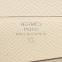 エルメス HERMES ベアンスフレ タッチ ナタ×ベージュサブレ ヴォーエプソン アリゲーター 長財布 シルバー金具 新品 未使用 アイボリー クロコ 二つ折り財布