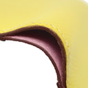 エルメス HERMES ベアンコンパクト ヴェルソ ライム×モーヴシルベストル ヴォーエプソン 二つ折り財布 シルバー金具 黄色 ピンク バイカラー