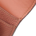 エルメス HERMES ドゴンデュオ ドゴンGM ロージー トゴ 長財布 マットシルバー金具