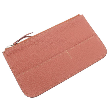 エルメス HERMES ドゴンデュオ ドゴンGM ロージー トゴ 長財布 マットシルバー金具