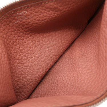 エルメス HERMES ドゴンデュオ ドゴンGM ロージー トゴ 長財布 マットシルバー金具