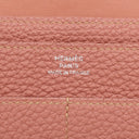 エルメス HERMES ドゴンデュオ ドゴンGM ロージー トゴ 長財布 マットシルバー金具