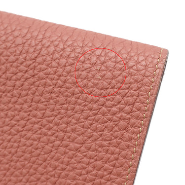 エルメス HERMES ドゴンデュオ ドゴンGM ロージー トゴ 長財布 マットシルバー金具