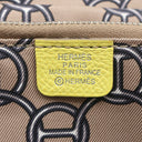 エルメス HERMES アザップロング シルクイン ライム ヴォーエプソン 長財布 シルバー金具 黄色 ラウンドファスナー