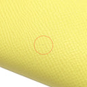 エルメス HERMES アザップロング シルクイン ライム ヴォーエプソン 長財布 シルバー金具 黄色 ラウンドファスナー