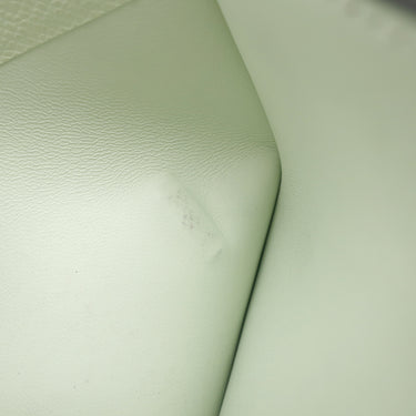 エルメス HERMES ベアンコンパクト ヴェルソ ヴェールコミック×ヴェールフィズ ヴォーエプソン 二つ折り財布 シルバー金具 緑 バイカラー