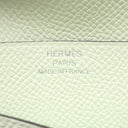 エルメス HERMES ベアンコンパクト ヴェルソ ヴェールコミック×ヴェールフィズ ヴォーエプソン 二つ折り財布 シルバー金具 緑 バイカラー