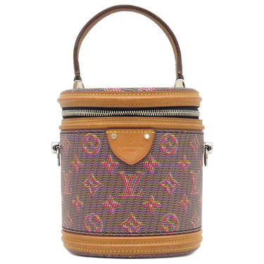 ルイヴィトン LOUIS VUITTON LVポップ カンヌ M55457 ブラウン×ピンク モノグラムLVポップキャンバス 2WAYバッグ シルバー金具 ヴァニティ ネオン モノグラム ダミエ