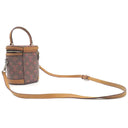 ルイヴィトン LOUIS VUITTON LVポップ カンヌ M55457 ブラウン×ピンク モノグラムLVポップキャンバス 2WAYバッグ シルバー金具 ヴァニティ ネオン モノグラム ダミエ