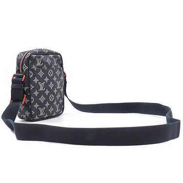 ルイヴィトン LOUIS VUITTON ダヌーブ PM アップサイドダウン M43678 ネイビー モノグラムキャンバス モノグラムインクキャンバス ショルダーバッグ 紺 メタリック金具