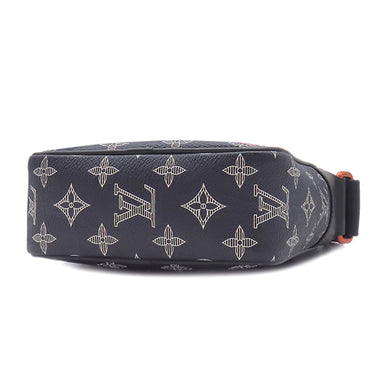 ルイヴィトン LOUIS VUITTON ダヌーブ PM アップサイドダウン M43678 ネイビー モノグラムキャンバス モノグラムインクキャンバス ショルダーバッグ 紺 メタリック金具