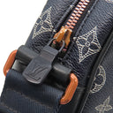 ルイヴィトン LOUIS VUITTON ダヌーブ PM アップサイドダウン M43678 ネイビー モノグラムキャンバス モノグラムインクキャンバス ショルダーバッグ 紺 メタリック金具