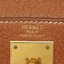 エルメス HERMES ケリー28 外縫い ゴールド シェーブル 2WAYバッグ ゴールド金具