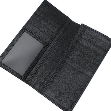 グッチ GUCCI GGマーモント 二つ折り 436923 ブラック レザー 長財布 ヴィンテージ金具 黒